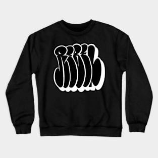 Graffiti Bubble Letters "Rebel" Shirt - black Crewneck Sweatshirt